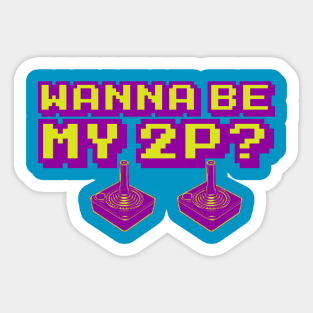 Gaming 8-Bit 2P Sticker